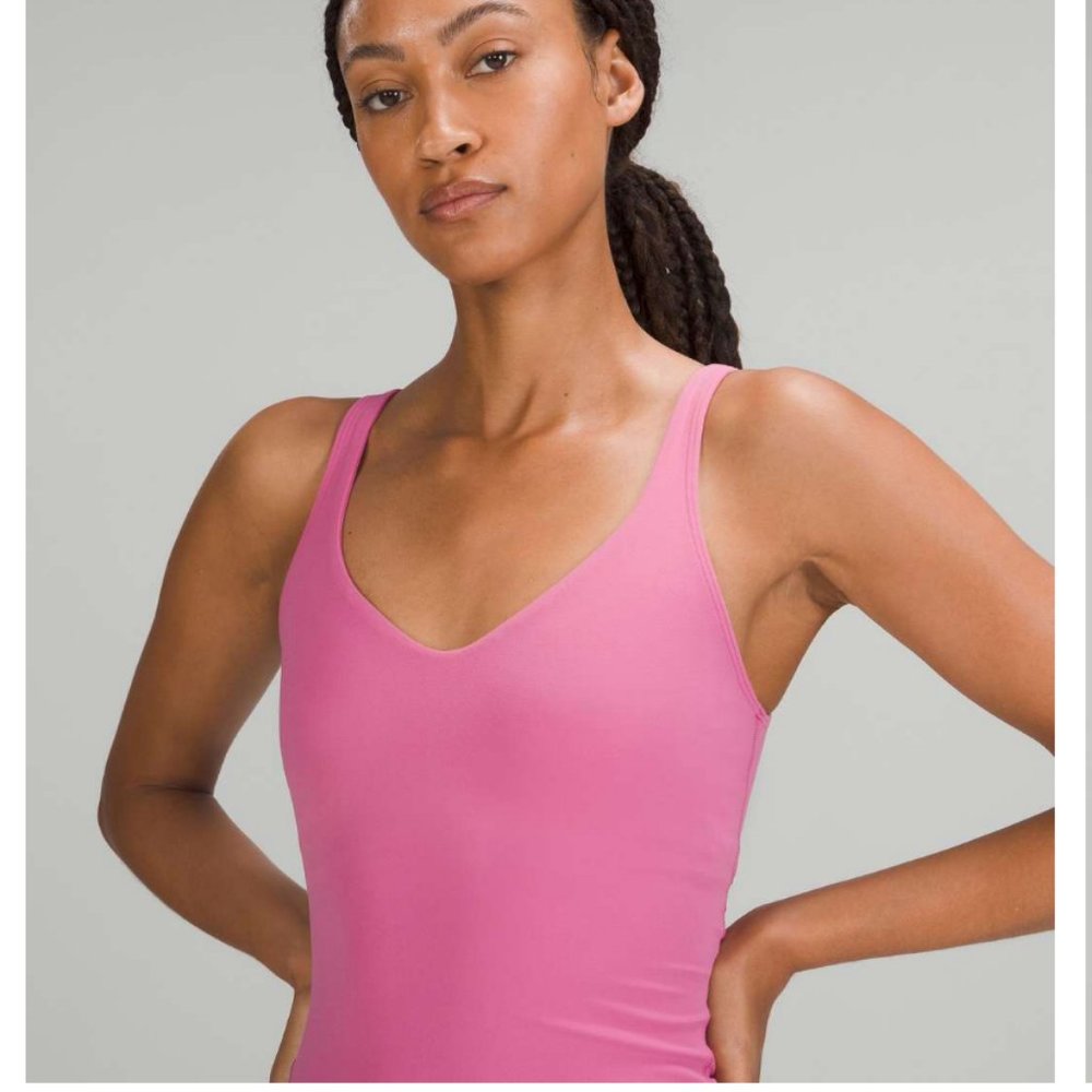 NWOT lululemon Align Waist-Length Tank Top Nulu PINK BLOSSOM